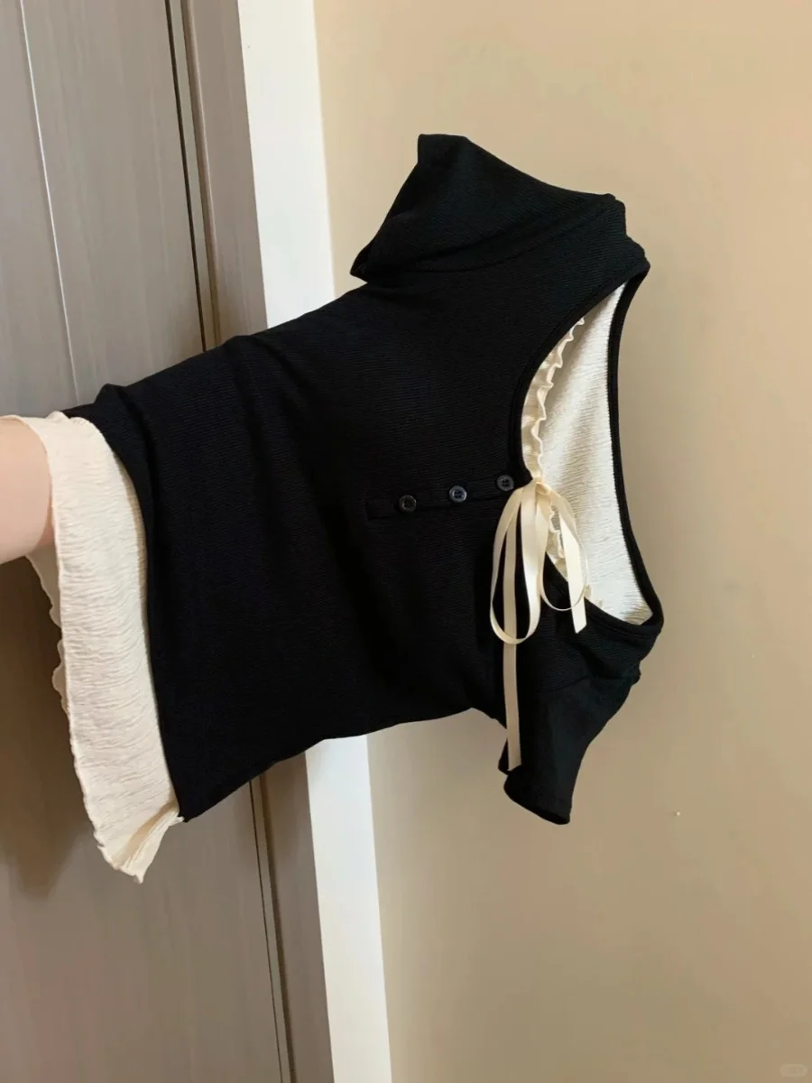 Semir Short Sleeve T-Shirt Women Cropped Fake Two-Piece Versatile 2025 Summer Slim Fit U Neck Top Slimming for Chic Style Wh9
Semir Short Sleeve T-Shirt Women Cropped Fake Two-Piece Versatile 2025 Summer Slim Fit U Neck Top Slimming for Chic Style Wh9