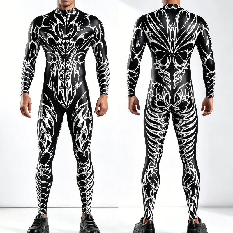 Alien Skull Gothic Bodysuit Men Punk ArmorJumpsuit Halloween Holiday Party Cosplay Costume Performance Romper Suit
Alien Skull Gothic Bodysuit Men Punk ArmorJumpsuit Halloween Holiday Party Cosplay Costume Performance Romper Suit