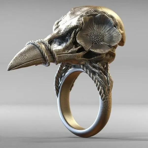Vintage Fashion Personality Rose Crow Ring Unisex Hip Hop Punk Open Ring Banquet Jewelry Accessories Gift
Vintage Fashion Personality Rose Crow Ring Unisex Hip Hop Punk Open Ring Banquet Jewelry Accessories Gift