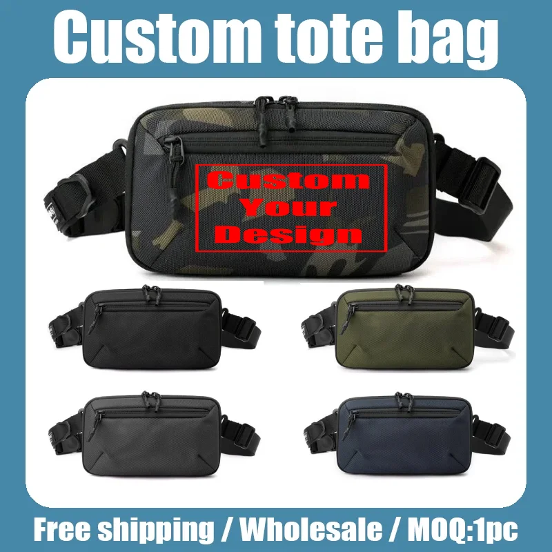 Тактическая поясная сумка с логотипом на заказ, водонепроницаемая нейлоновая многофункциональная уличная нагрудная сумка, модная повседневная оптовая продажа
Тактическая поясная сумка с логотипом на заказ, водонепроницаемая нейлоновая многофункциональная уличная нагрудная сумка, модная повседневная оптовая продажа