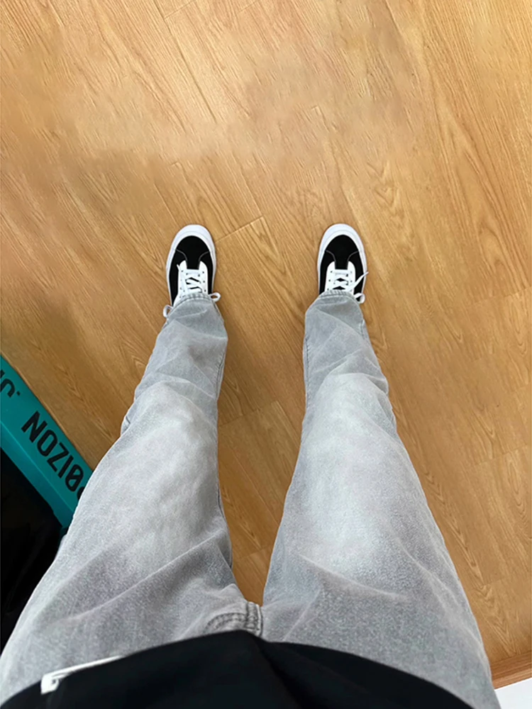 Men's Slim Fit Straight Leg Jeans Spring American Vibe ey Cement Color Flared Pants Youth Trendy Wear Resistant Long Trousers
Men's Slim Fit Straight Leg Jeans Spring American Vibe ey Cement Color Flared Pants Youth Trendy Wear Resistant Long Trousers