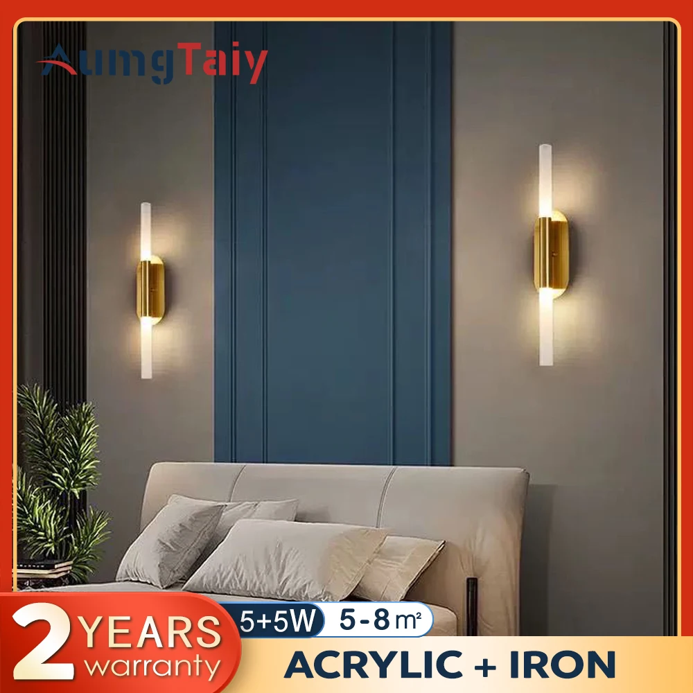 10W Led Wall Mounted Lamps for Living Room Bedroom Bedside Hotel Sconce Light Fixtures Luminaire Background Nordic Bathroom
10W Led Wall Mounted Lamps for Living Room Bedroom Bedside Hotel Sconce Light Fixtures Luminaire Background Nordic Bathroom