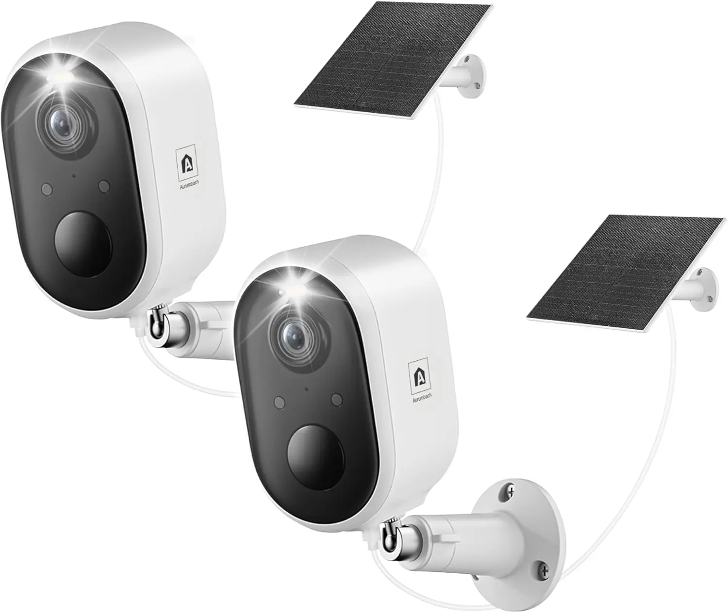 2-Pack Solar Security Cameras with 2K Night Vision, Motion Detection, WiFi & Alarm for Outdoor Home Surveillance
2-Pack Solar Security Cameras with 2K Night Vision, Motion Detection, WiFi & Alarm for Outdoor Home Surveillance