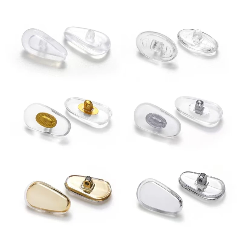 6 pairs of glasses nose pads silicone nose pads frame nose pads with air bag anti-slip nose pads soft nose brackets glasses acce
6 pairs of glasses nose pads silicone nose pads frame nose pads with air bag anti-slip nose pads soft nose brackets glasses acce