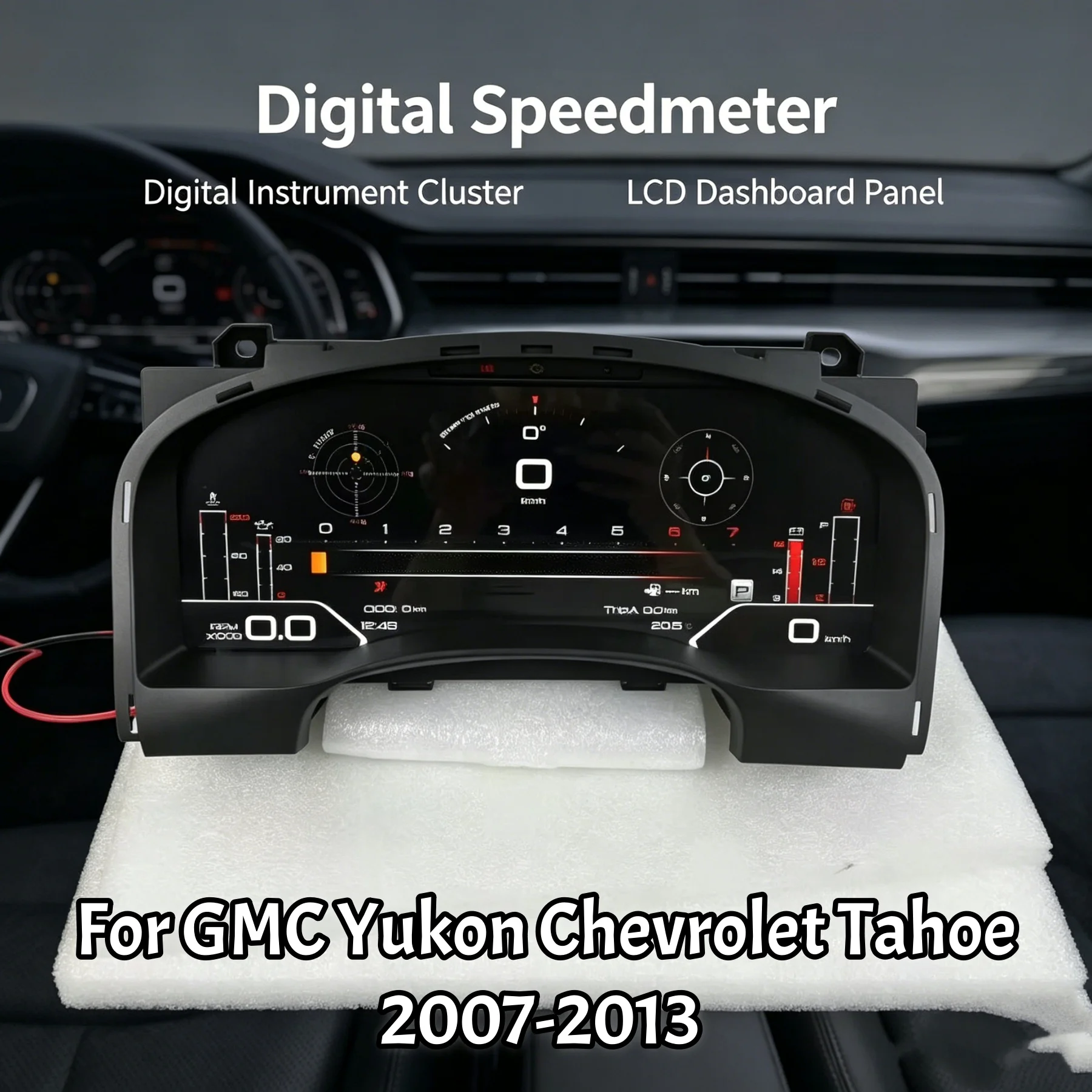 LCD Digital Panel For GMC Chevrolet Silverado Tahoe Suburban Yukon 2007 2008 2009-2013 Dashboard Speedometer Instrument cluster
LCD Digital Panel For GMC Chevrolet Silverado Tahoe Suburban Yukon 2007 2008 2009-2013 Dashboard Speedometer Instrument cluster