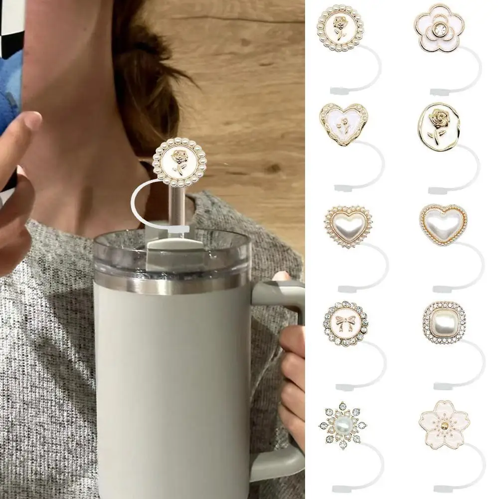 Pearl Straw Cover Cap For Cup Accessories Cute Flower Straw Toppers For Tumblers Straw Covers For G4c5
Pearl Straw Cover Cap For Cup Accessories Cute Flower Straw Toppers For Tumblers Straw Covers For G4c5