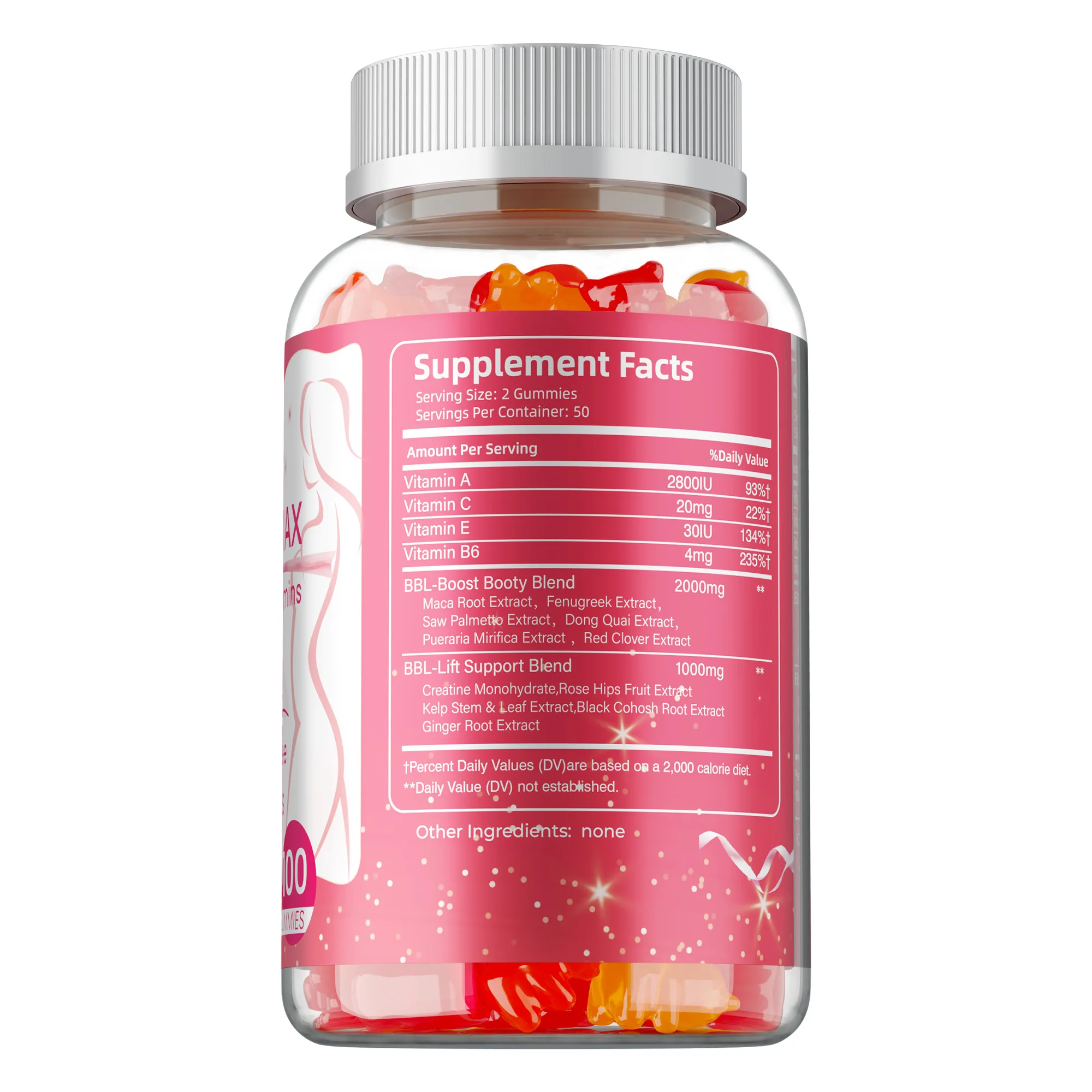 BBL -MAX Gummies - Lifts and Tightens, Shapes The Buttocks Supplement, Helps Lift and Maintain Body Shape
BBL -MAX Gummies - Lifts and Tightens, Shapes The Buttocks Supplement, Helps Lift and Maintain Body Shape