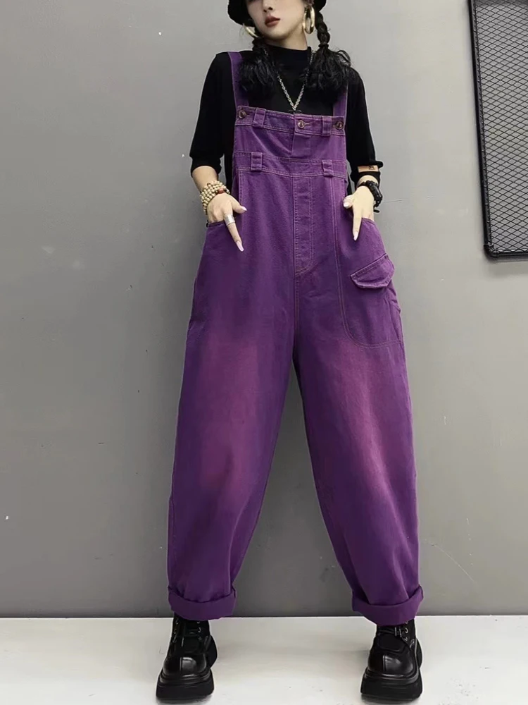 Fashionable High-Waisted Denim Overalls Women's Loose Casual plus Size Long Pants Slimming Vintage Spring Season Cotton Polye...
Fashionable High-Waisted Denim Overalls Women's Loose Casual plus Size Long Pants Slimming Vintage Spring Season Cotton Polye...