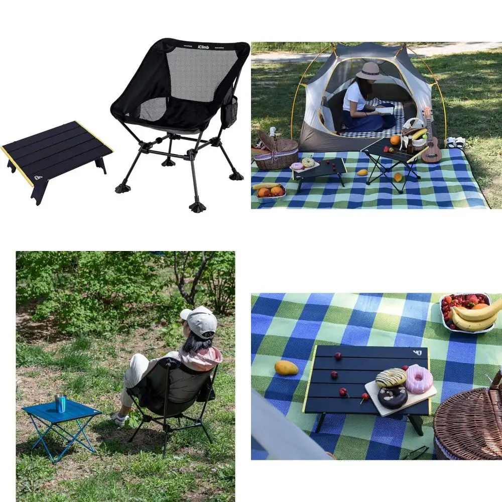 Ultralight Compact Outdoor Chair and Folding Table Set for Backpacking, Camping, Beach, and Hiking
Ultralight Compact Outdoor Chair and Folding Table Set for Backpacking, Camping, Beach, and Hiking