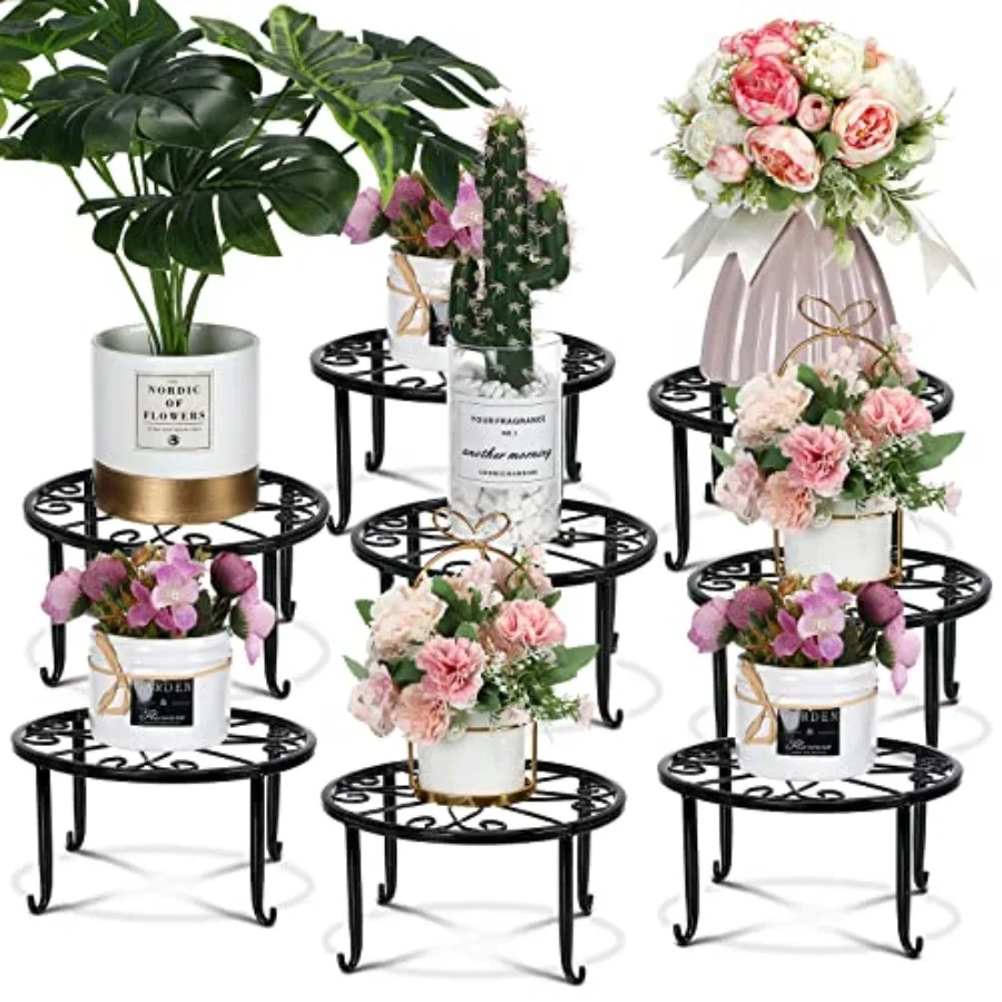 8 Pack Metal Plant Stands for Flower Pot Outdoor Indoor Plant Stand Iron Round Circle Plant Shelf Rustproof Plant Display Rack
8 Pack Metal Plant Stands for Flower Pot Outdoor Indoor Plant Stand Iron Round Circle Plant Shelf Rustproof Plant Display Rack