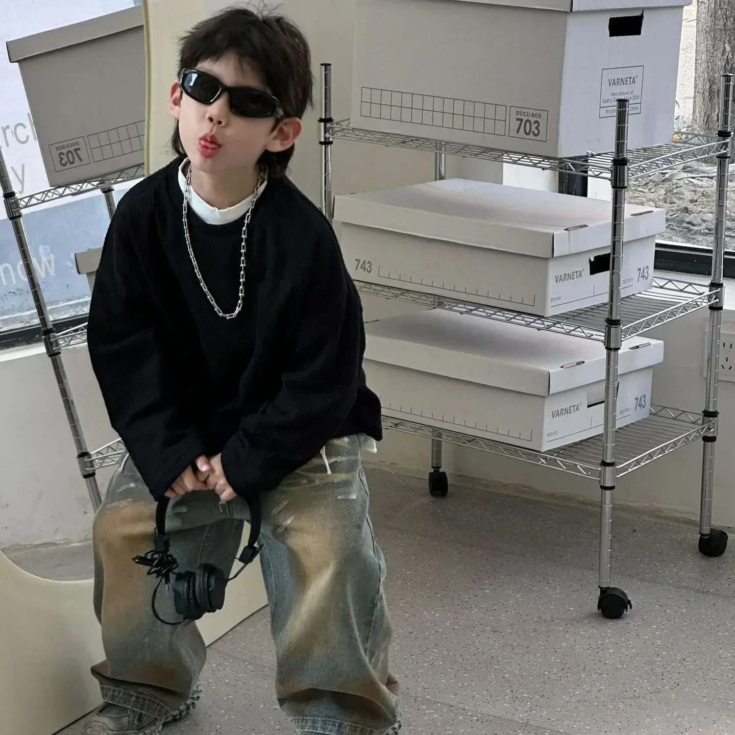 Children Clothes Boys T Shirt New Fashionable Fashion in Autumn 2024 Simple Solid Color Knitted Long Sleeve T-shirt Children Top 
Children Clothes Boys T Shirt New Fashionable Fashion in Autumn 2024 Simple Solid Color Knitted Long Sleeve T-shirt Children Top