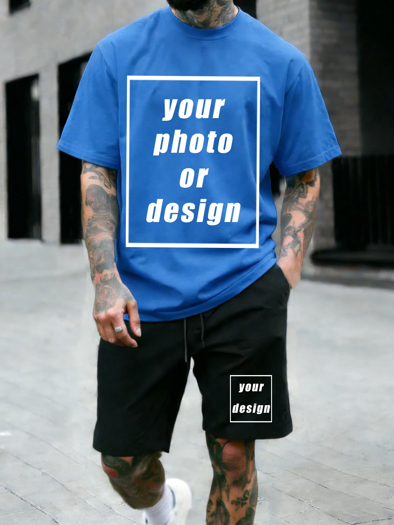 Men Summer Street Short Sleeve Set Customized Prints Cotton Soft T-shirt Versatile Shorts Loose Fashion Pocket Clothing
Men Summer Street Short Sleeve Set Customized Prints Cotton Soft T-shirt Versatile Shorts Loose Fashion Pocket Clothing