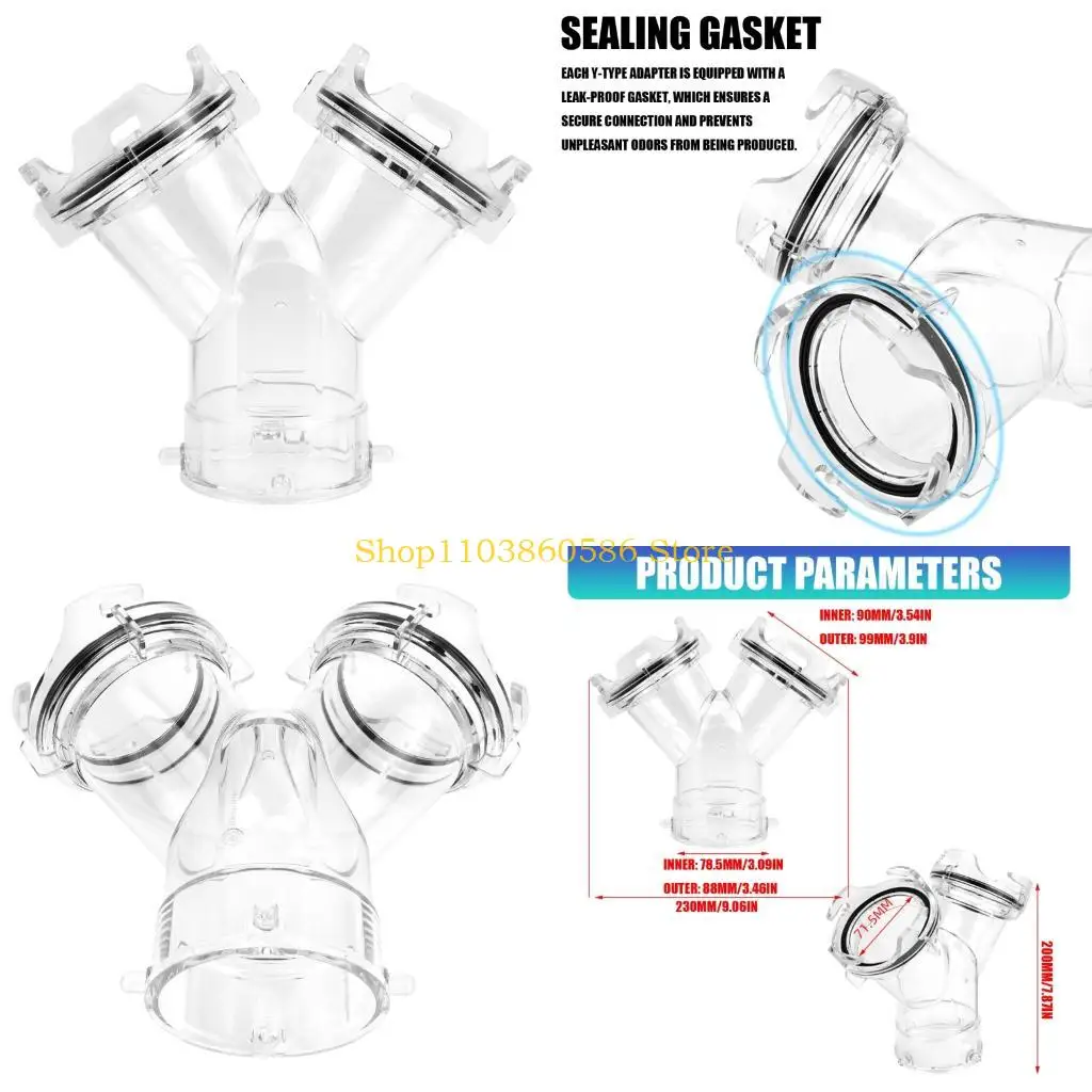 242A Y Pipe Connector High Efficiency RVs Wye Sewer Hose Adapter with Gasket Twist Design Sewer Hoses Y Splitter
242A Y Pipe Connector High Efficiency RVs Wye Sewer Hose Adapter with Gasket Twist Design Sewer Hoses Y Splitter