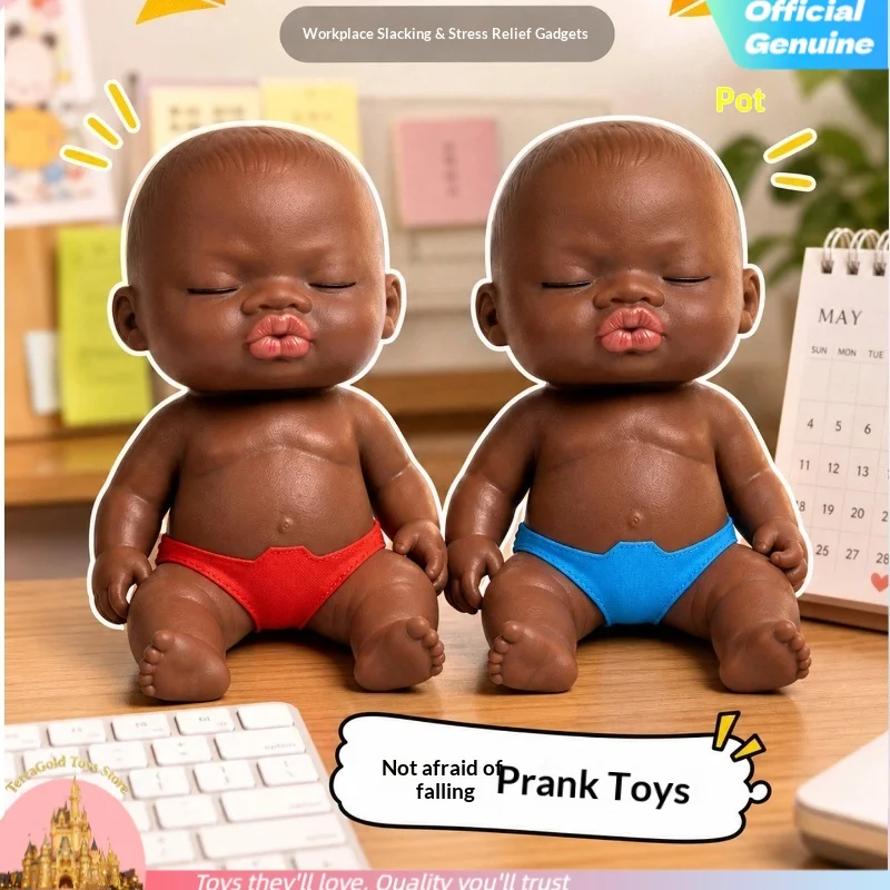 Large Tpr Dark Skin Doll Squeeze Toy Stress Relief Anxiety Relaxing Prank Toy For Office Desktop Decompression Ornament
Large Tpr Dark Skin Doll Squeeze Toy Stress Relief Anxiety Relaxing Prank Toy For Office Desktop Decompression Ornament
