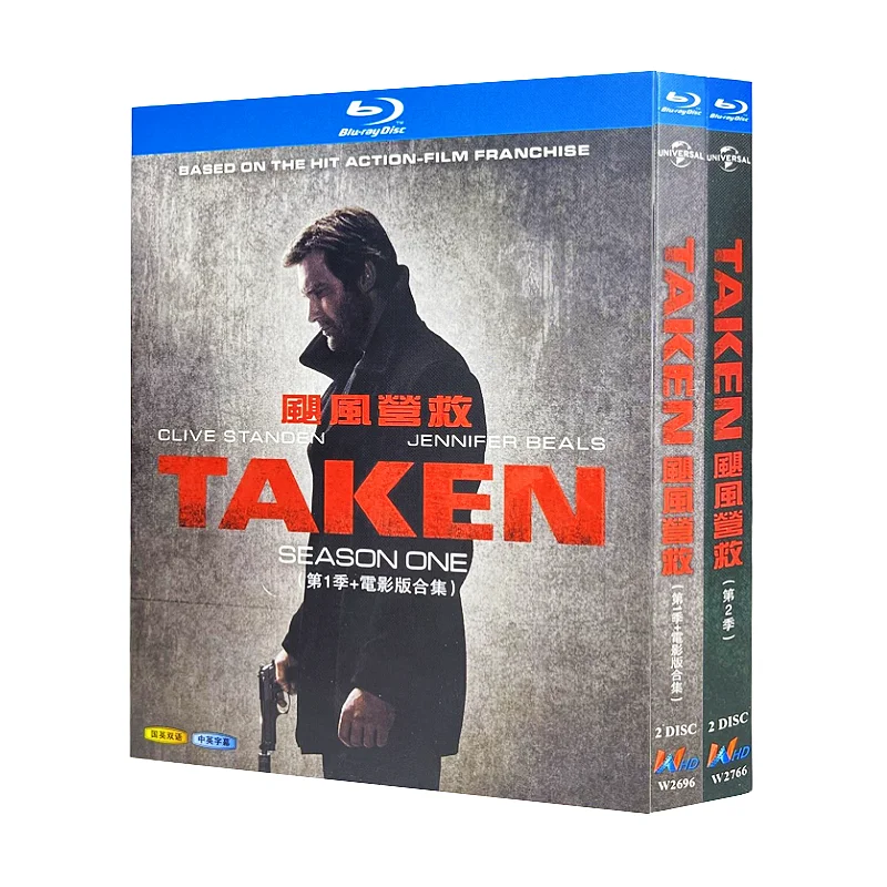 Blu-ray Ultra HD French TV Series Taken Seasons 1–2 and Movie Edition BD Discs Box Set
Blu-ray Ultra HD French TV Series Taken Seasons 1–2 and Movie Edition BD Discs Box Set