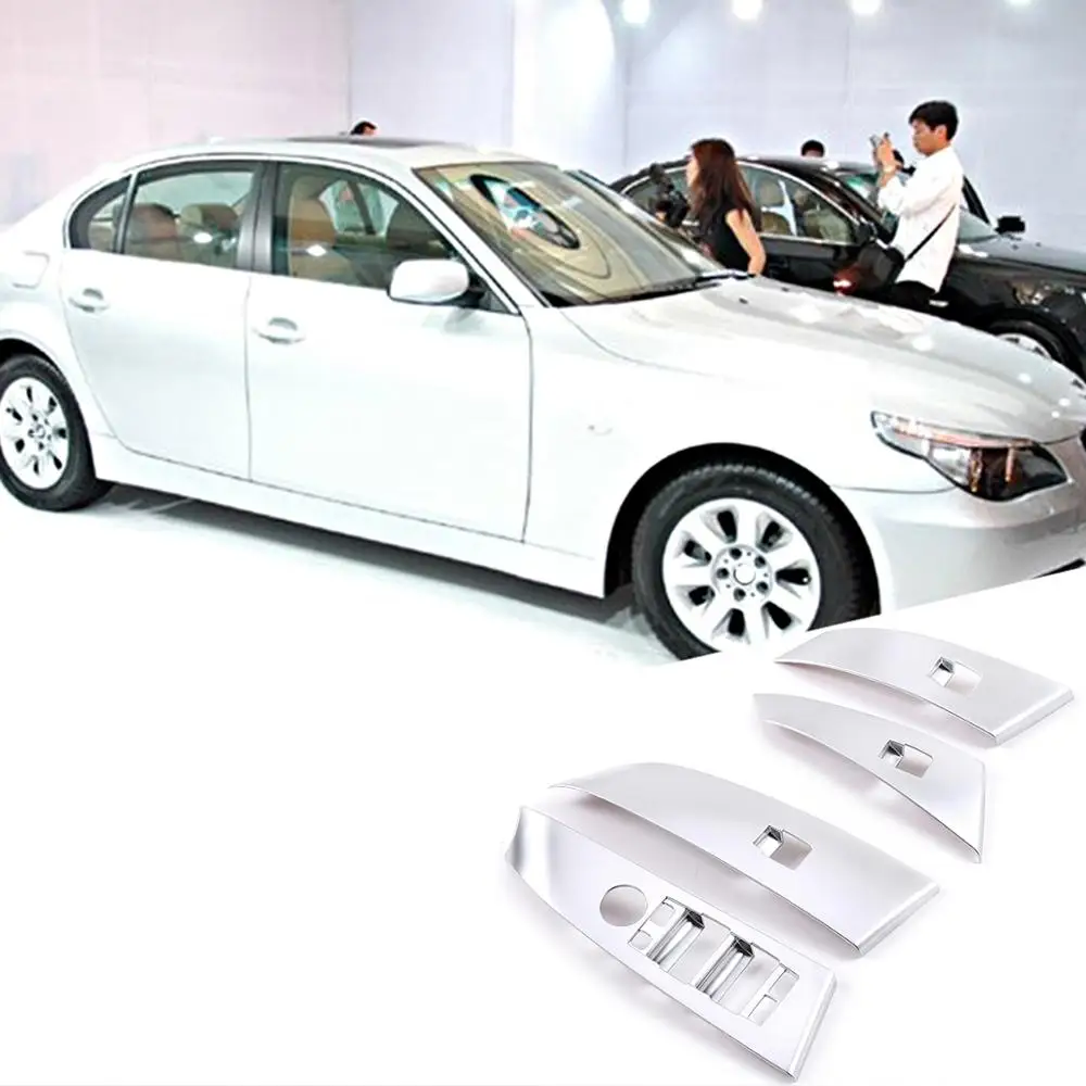 For BMW 5 Series E60 525li 2004-2006 ABS Chrome/Carbon Fiber Texture Window Lifter Switch Button Interior Car Accessories 4 Pcs
For BMW 5 Series E60 525li 2004-2006 ABS Chrome/Carbon Fiber Texture Window Lifter Switch Button Interior Car Accessories 4 Pcs