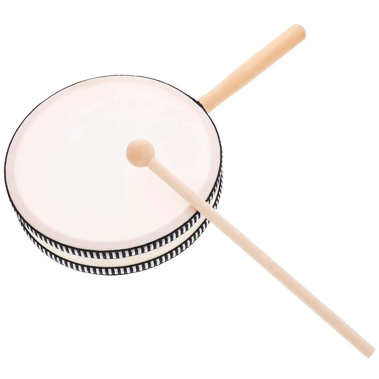 Hand Drum 6 Inch Wood Handle Kids Educational Toddler Percussion Instrument Toy Musical Sound Portable Lightweight
Hand Drum 6 Inch Wood Handle Kids Educational Toddler Percussion Instrument Toy Musical Sound Portable Lightweight