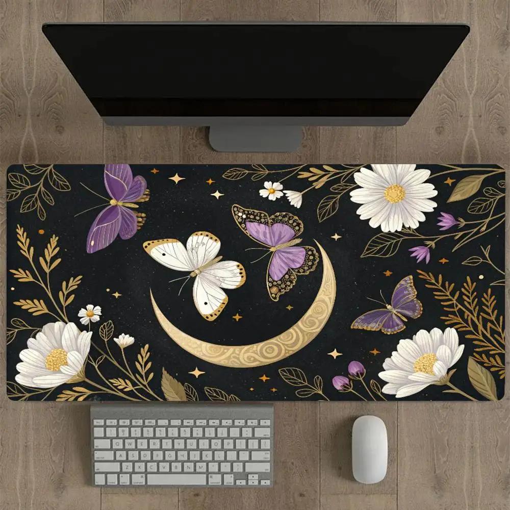 Moonlight butterfly flower mouse pad, romantic luminous pattern, anti-slip lock edge, thickened computer notebook desk pads
Moonlight butterfly flower mouse pad, romantic luminous pattern, anti-slip lock edge, thickened computer notebook desk pads
