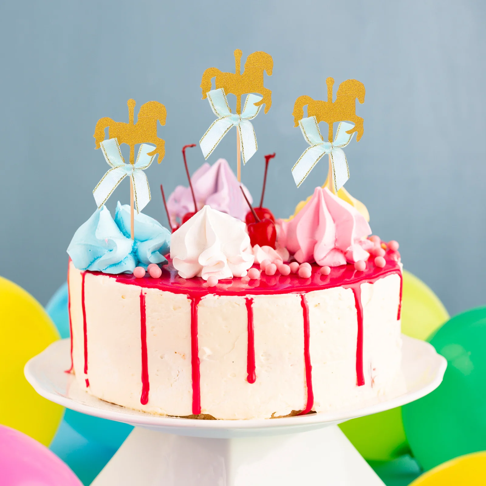 20pcs Carousel Shape Cake Pops Picks For Birthday Halloween Festival Decoration Cupcake Cake Fruit Topper Dessert Party Supplies
20pcs Carousel Shape Cake Pops Picks For Birthday Halloween Festival Decoration Cupcake Cake Fruit Topper Dessert Party Supplies
