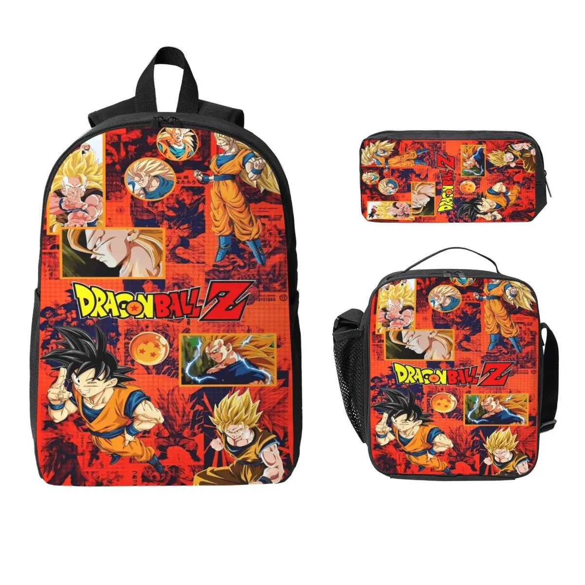 DragonBallZ Kids Backpack Lunch Box Pencil Boxes for Boys Girls Backpacks Kawaii School bag Bookbag Set
DragonBallZ Kids Backpack Lunch Box Pencil Boxes for Boys Girls Backpacks Kawaii School bag Bookbag Set