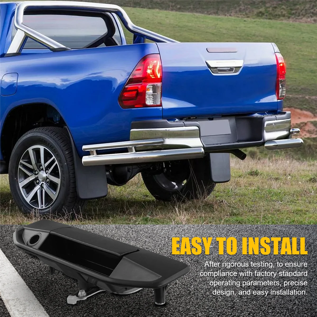 Trunk Outside Door Handle Rear Side Exterior Door Handle Cover with Camera Hole for Changan Hunter F70 PickupJAS
Trunk Outside Door Handle Rear Side Exterior Door Handle Cover with Camera Hole for Changan Hunter F70 PickupJAS