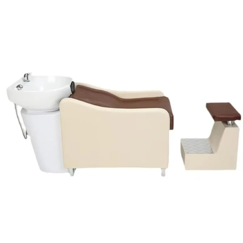 Two-color splicing barbershop special with shampoo basin foot multifunctional semi-reclining hairdressing hair care shampoo beds
Two-color splicing barbershop special with shampoo basin foot multifunctional semi-reclining hairdressing hair care shampoo beds