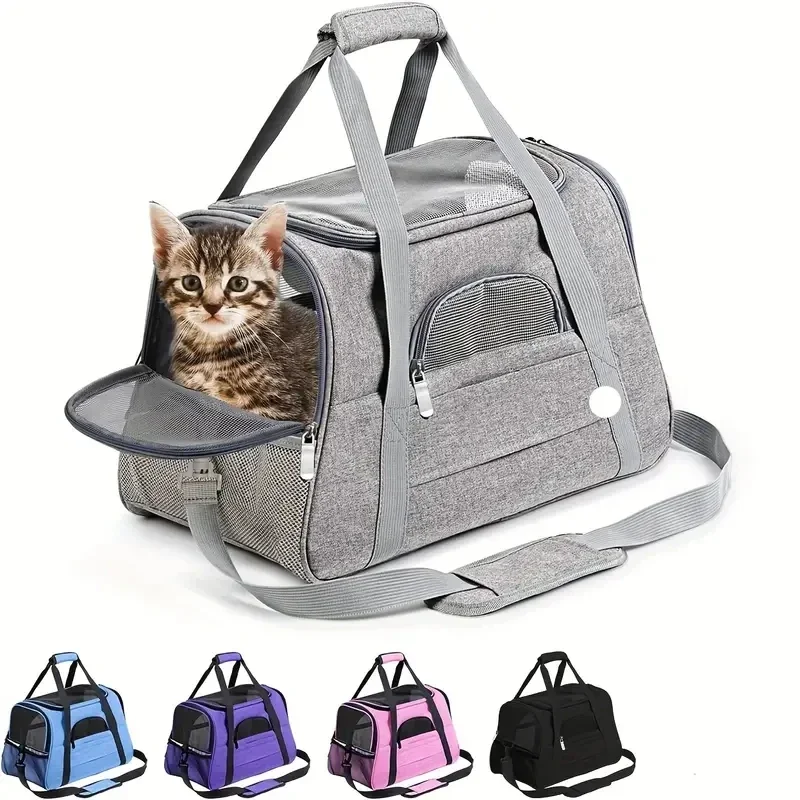 Pet Carrier for small and Medium Cats, Soft-Sided Pet Carrier for Big Medium Cats and Puppy, Dog Carriers
Pet Carrier for small and Medium Cats, Soft-Sided Pet Carrier for Big Medium Cats and Puppy, Dog Carriers