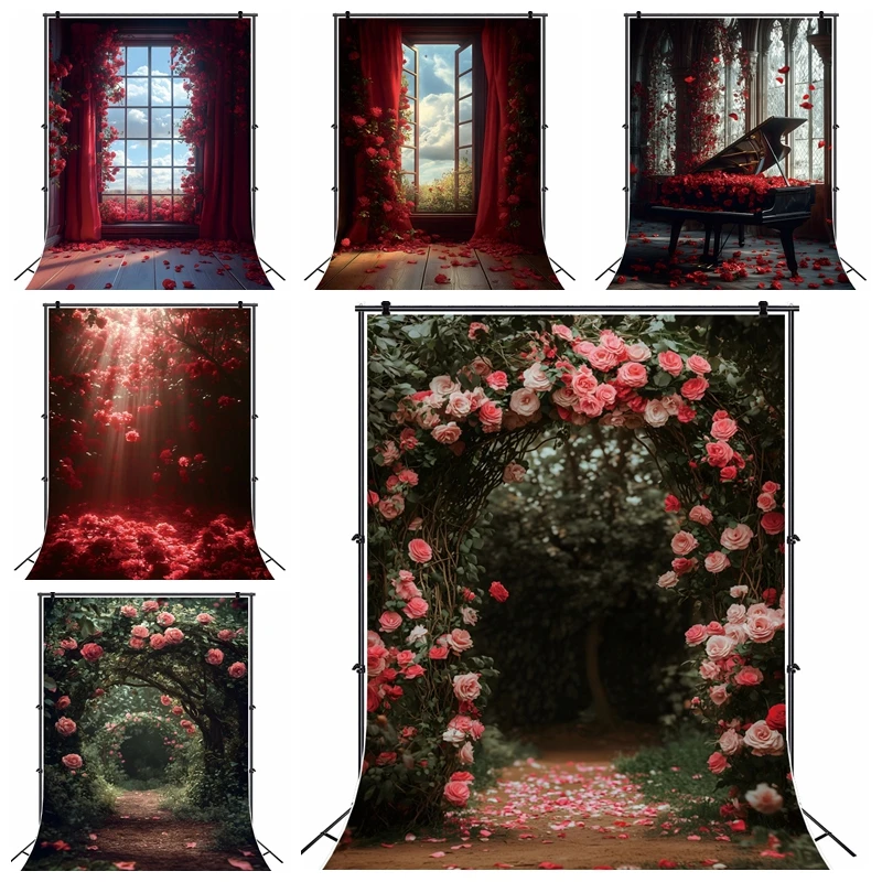 Red Rose Flower Wedding Bride Photo Backdrop Photography Vintage Window Baby Shower Portrait Photographic Anniversary Background
Red Rose Flower Wedding Bride Photo Backdrop Photography Vintage Window Baby Shower Portrait Photographic Anniversary Background
