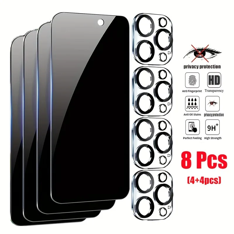 8Pcs Anti-Peeping Screen Protectors for IPhone 15 16 Pro Max Protective Glass For IPhone 11 12 13 14 Pro Mini XR XS Max Glass
8Pcs Anti-Peeping Screen Protectors for IPhone 15 16 Pro Max Protective Glass For IPhone 11 12 13 14 Pro Mini XR XS Max Glass