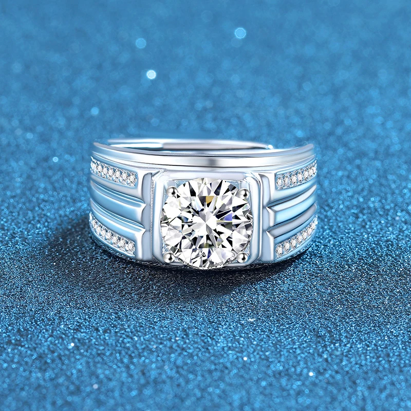 925 sterling silver 3CT D colored diamond men's wedding high-quality fashion jewelry adjustable
925 sterling silver 3CT D colored diamond men's wedding high-quality fashion jewelry adjustable