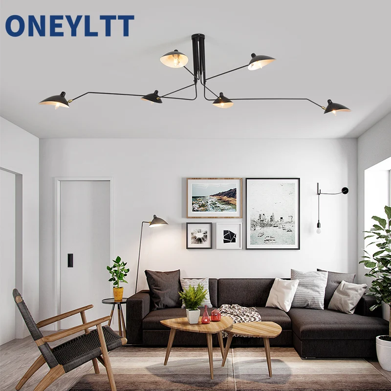 3-head ceiling light Nordic spider pendant light multiple living rooms bedrooms black lighting fixtures home decoration 110/220V
3-head ceiling light Nordic spider pendant light multiple living rooms bedrooms black lighting fixtures home decoration 110/220V