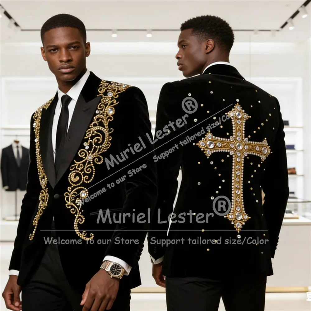 Роскошный мужской костюм с блестящими стразами и бисером для свадьбы, индивидуальный пошив, однобортный пиджак и брюки, комплект из 2 предметов, наряд для жениха, смокинг класса люкс
Роскошный мужской костюм с блестящими стразами и бисером для свадьбы, индивидуальный пошив, однобортный пиджак и брюки, комплект из 2 предметов, наряд для жениха, смокинг класса люкс