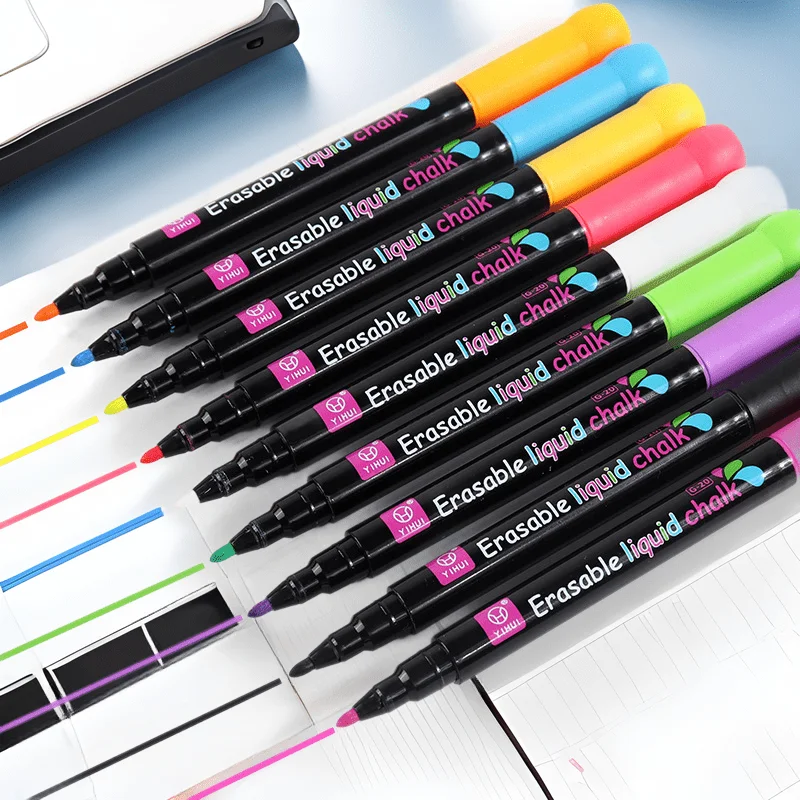 5-Pack of Erasable Chalkboard Markers in Random Colors, Water-Soluble, Dust-Free Liquid Chalk, Blackboard Highlighter, Water-Soluble Chalk for Blackboard Doodling, Essential for Teaching and Office Use
5-Pack of Erasable Chalkboard Markers in Random Colors, Water-Soluble, Dust-Free Liquid Chalk, Blackboard Highlighter, Water-Soluble Chalk for Blackboard Doodling, Essential for Teaching and Office Use