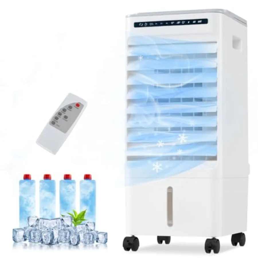 Bedroom home office use, plastic body, white, 3-in-1 evaporative air cooler with 80 oscillation, 4 modes, 3 speeds, 7H timer, 6
Bedroom home office use, plastic body, white, 3-in-1 evaporative air cooler with 80 oscillation, 4 modes, 3 speeds, 7H timer, 6