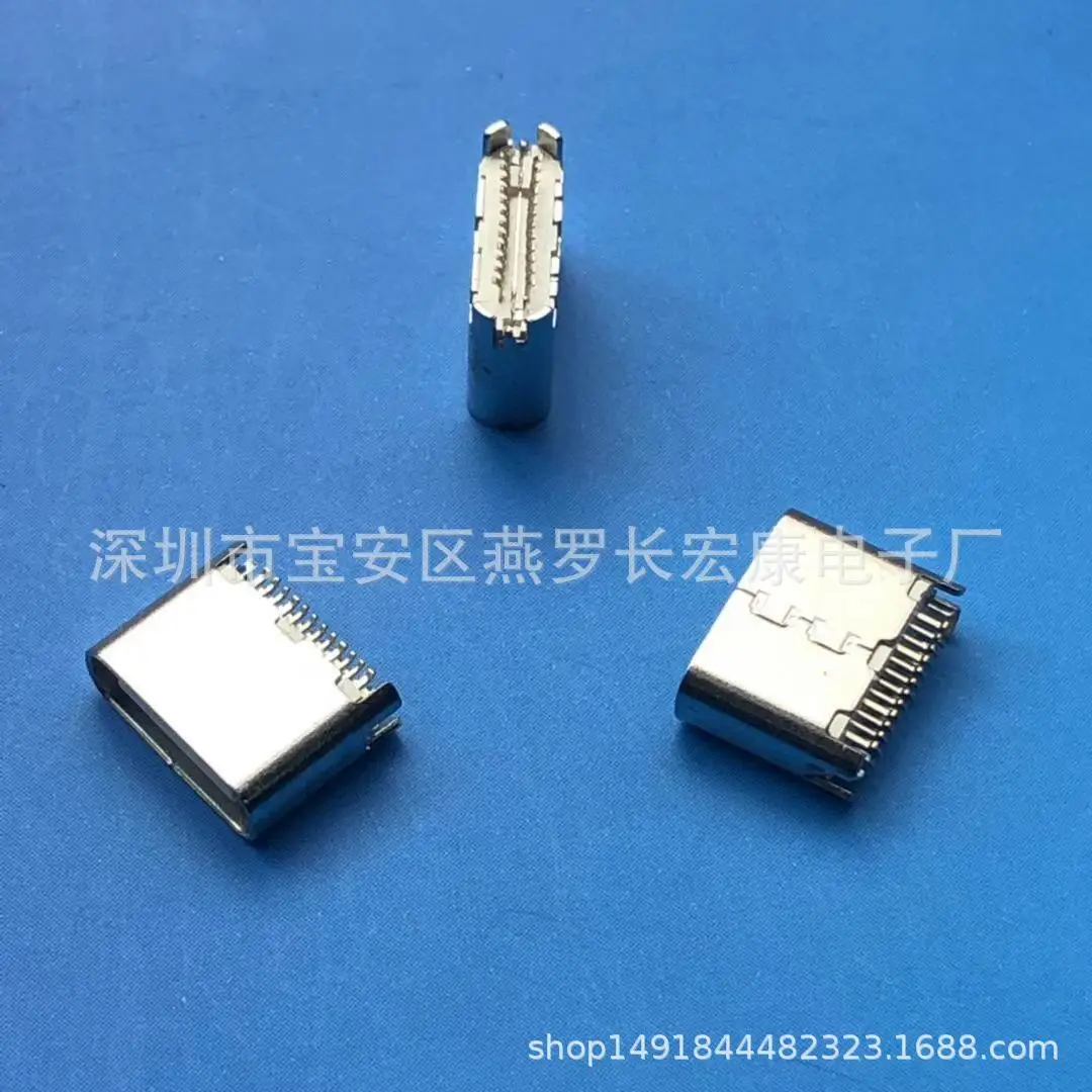 Для разъема TYPE-C 24Pin (женский), тип с зажимами, ультракороткий корпус L = 5,7 мм, изогнутая игла.
Для разъема TYPE-C 24Pin (женский), тип с зажимами, ультракороткий корпус L = 5,7 мм, изогнутая игла.
