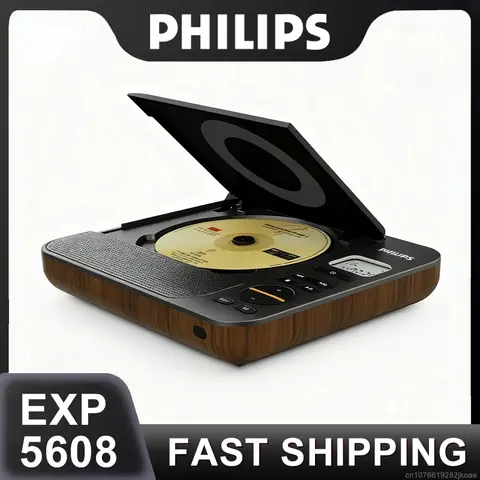 Nuovo Philips EXP5608 Comodo lettore CD retrò Desktop CD Audio USB/TF Wireless Bluetooth Home HiFi Stereo MP3 Altoparlante Box