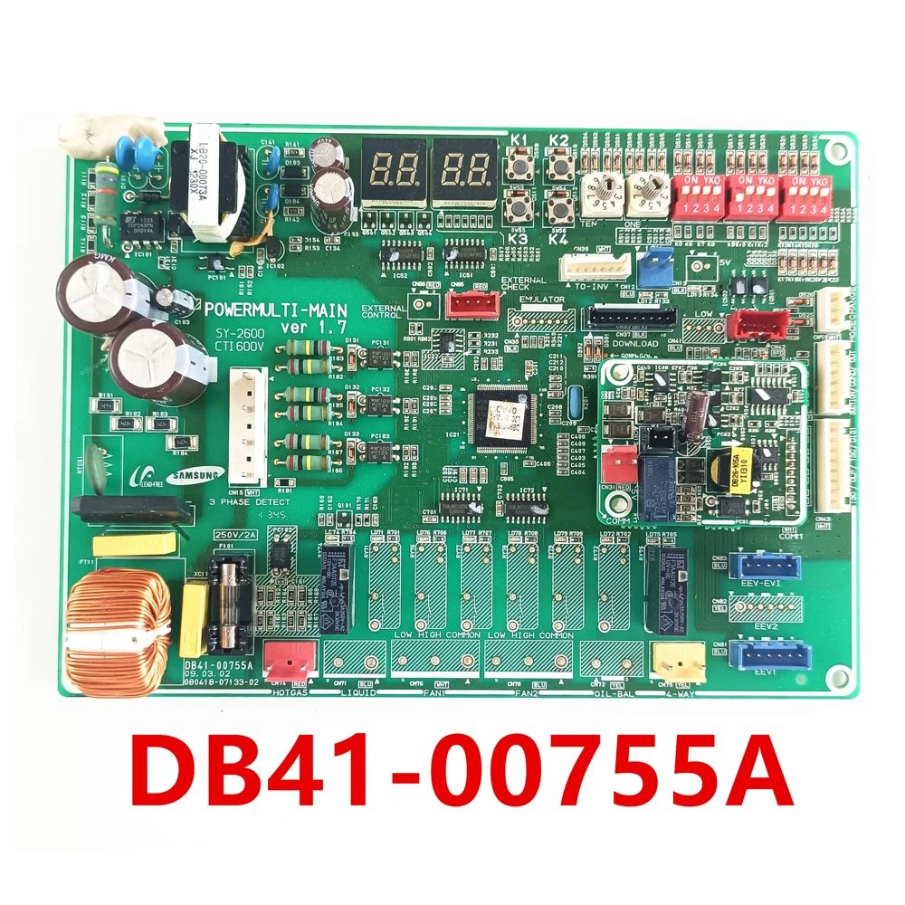 Original Motherboard PCB Control Module DB41-00755A For Samsung Air Conditioner
Original Motherboard PCB Control Module DB41-00755A For Samsung Air Conditioner