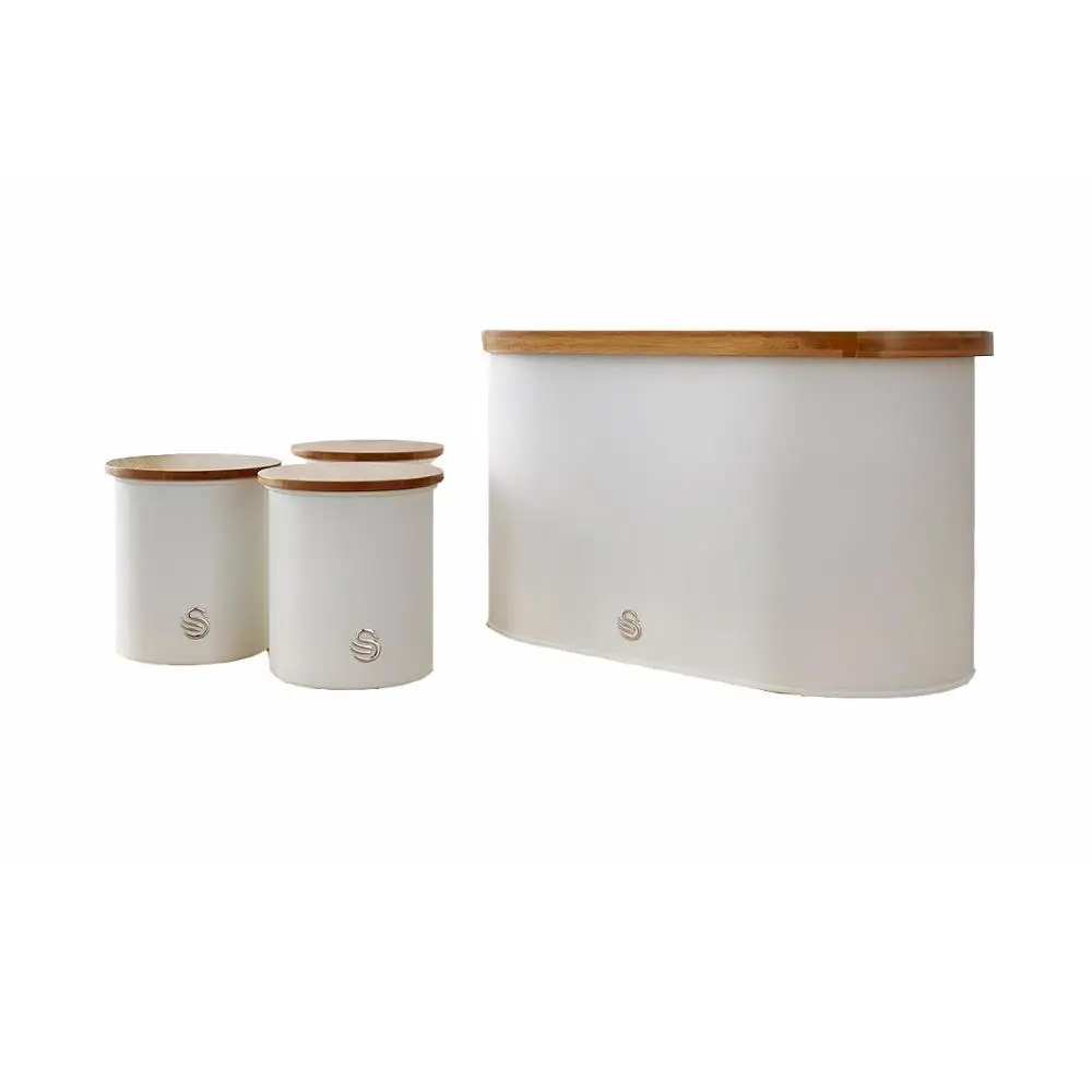 4 Pcs Bamboo Lid Rectangular Canister Set Lacquer Finish Bread Bin and Tea Coffee Sugar Jar Collection
4 Pcs Bamboo Lid Rectangular Canister Set Lacquer Finish Bread Bin and Tea Coffee Sugar Jar Collection