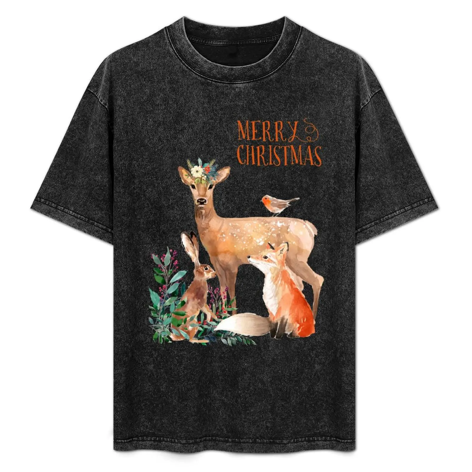Merry Christmas Woodland Friends T-Shirt Comfortable Work Wear Tee
Merry Christmas Woodland Friends T-Shirt Comfortable Work Wear Tee