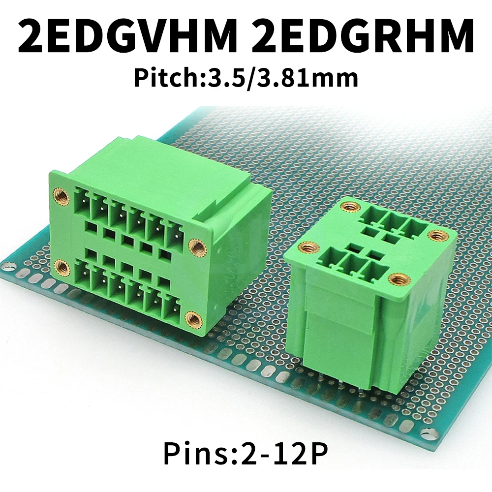 (10 pcs) KF 2EDGVHM 2EDGRHM 3.81MM 3.5MM With Lug Nut Plug 15EDGVHM/RHM Double Row Right Angle/Straight Pin Sockets 2-12Pin
(10 pcs) KF 2EDGVHM 2EDGRHM 3.81MM 3.5MM With Lug Nut Plug 15EDGVHM/RHM Double Row Right Angle/Straight Pin Sockets 2-12Pin