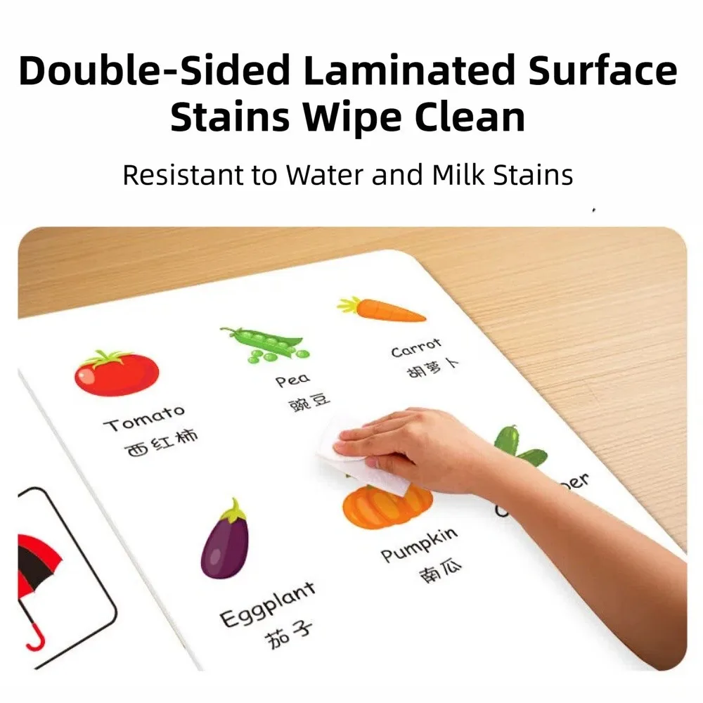 Creative Baby Cognitive Card Cartoon Double Sided Sight Words Cards Educational Content Vertical Screen
Creative Baby Cognitive Card Cartoon Double Sided Sight Words Cards Educational Content Vertical Screen