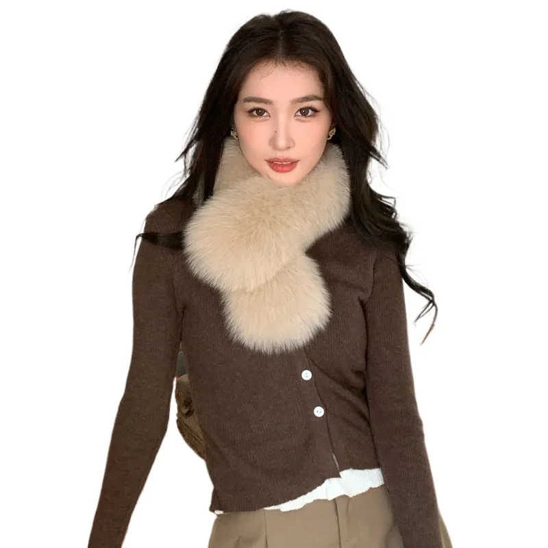 Fox fur, rex rabbit fur double-sided scarf, Korean-style fur scarf, women in real fur, large fur collar, popular online style
Fox fur, rex rabbit fur double-sided scarf, Korean-style fur scarf, women in real fur, large fur collar, popular online style