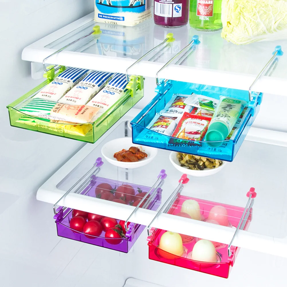 Refrigerator Organizer Slide Drawer Rack Stainless Steel Storage Shelf Five-Hole Drain Design Smooth Edge Freezer Space
Refrigerator Organizer Slide Drawer Rack Stainless Steel Storage Shelf Five-Hole Drain Design Smooth Edge Freezer Space