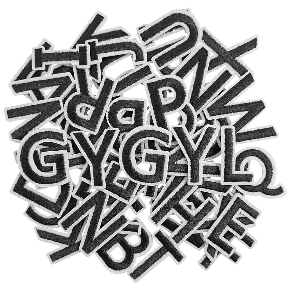GYGYL 104 Pieces Iron on Letter Patches, Embroidered A-Z Letter Patches for Clothes, Dress, Hat, Socks, Jeans, DIY Accessorie
GYGYL 104 Pieces Iron on Letter Patches, Embroidered A-Z Letter Patches for Clothes, Dress, Hat, Socks, Jeans, DIY Accessorie