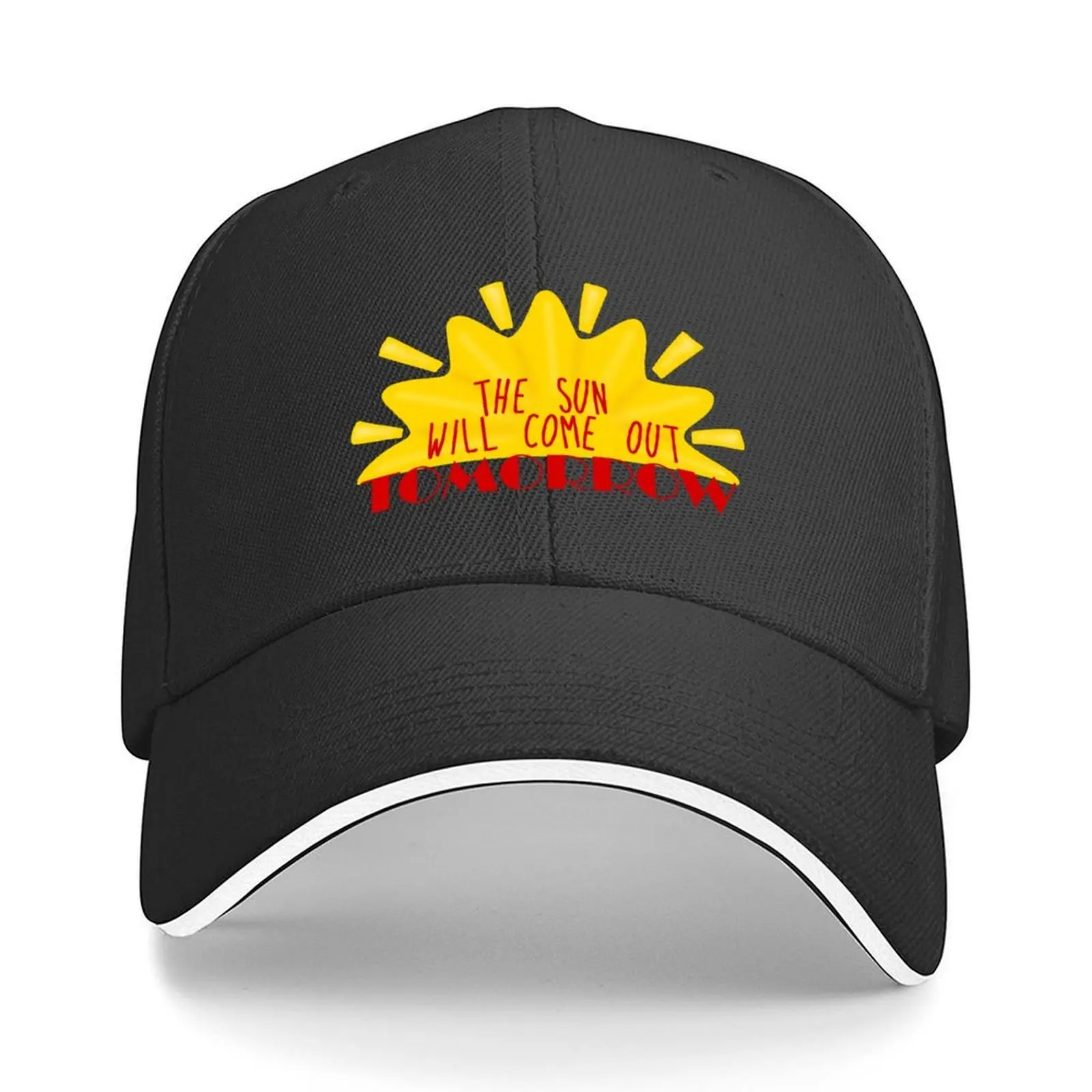 The Sun will come out Tomorrow Baseball Cap Funny hats Vintage Hat Man For The Sun Anime Men Golf Wear Women's
The Sun will come out Tomorrow Baseball Cap Funny hats Vintage Hat Man For The Sun Anime Men Golf Wear Women's