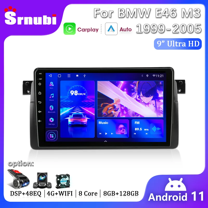 Android 2Din Car Radio for BMW E46 M3 X5 1998-2006 Multimedia Video Player Navigation Wireless Carplay Auto DVD Head Unit Stereo
Android 2Din Car Radio for BMW E46 M3 X5 1998-2006 Multimedia Video Player Navigation Wireless Carplay Auto DVD Head Unit Stereo