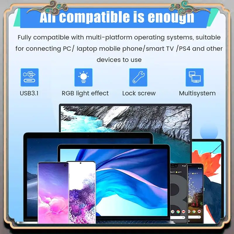 Прочный корпус для жесткого диска M.2 SSD NGFF RGB Cool Light Многофункциональный удобный корпус для жесткого диска
Прочный корпус для жесткого диска M.2 SSD NGFF RGB Cool Light Многофункциональный удобный корпус для жесткого диска