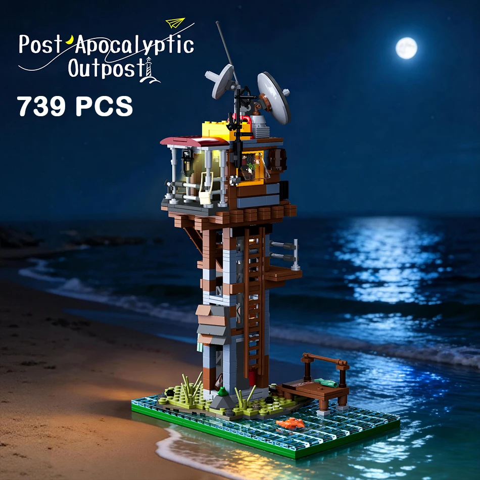 739 PCS City Apocalyptic Outpost Building Blocks Creative Doomsday Survival Outpost Architecture Assembly Bricks Toys Kids Gifts
739 PCS City Apocalyptic Outpost Building Blocks Creative Doomsday Survival Outpost Architecture Assembly Bricks Toys Kids Gifts