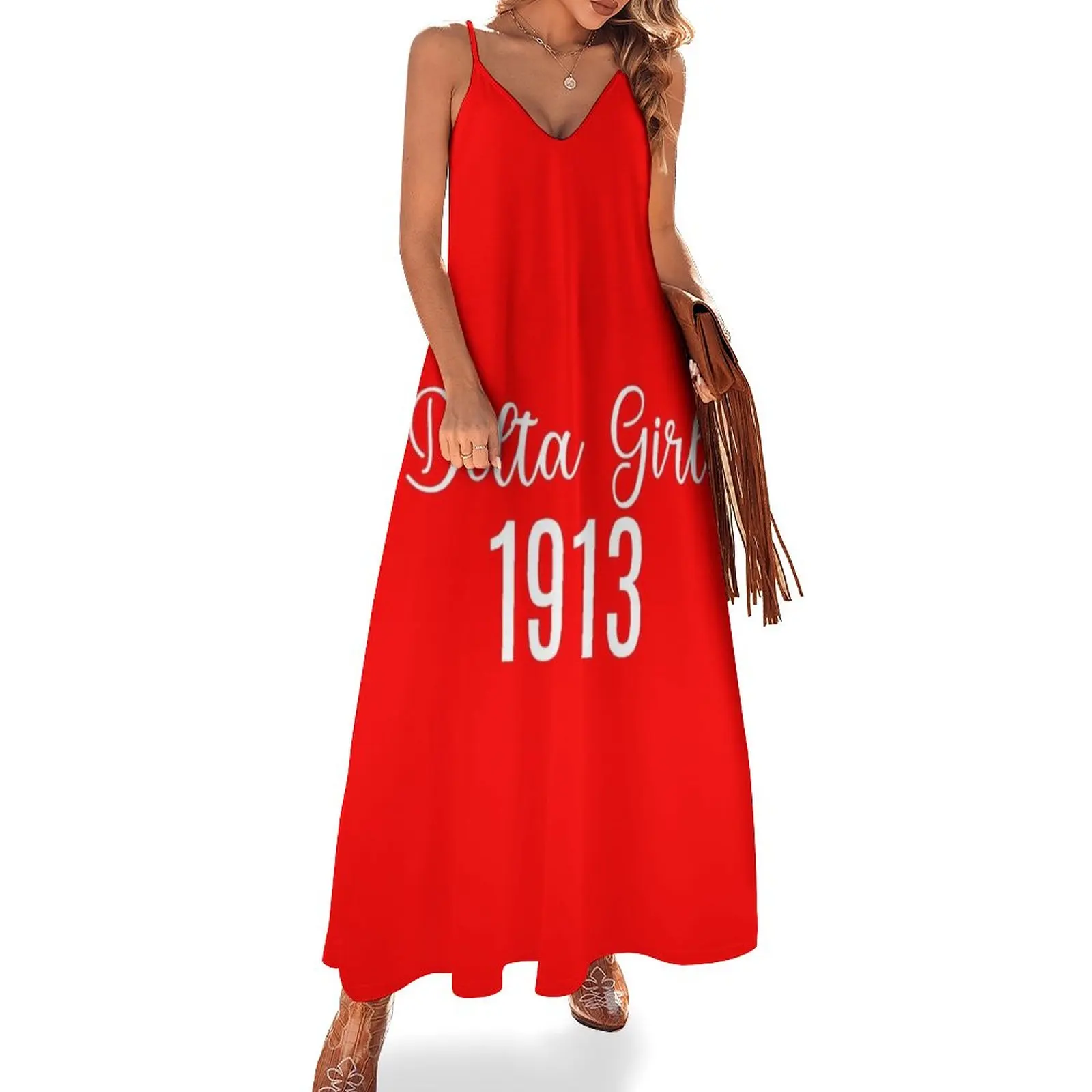 Delta Girl 1913 Sleeveless Dress dresses korean style Long dress woman evening dress women women's luxury party
Delta Girl 1913 Sleeveless Dress dresses korean style Long dress woman evening dress women women's luxury party