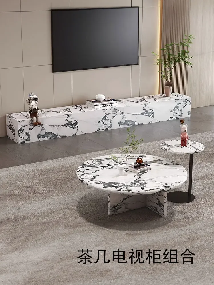 Light luxury round coffee table living room home Living room furniture French rock slab coffee table TV cabinet combination
Light luxury round coffee table living room home Living room furniture French rock slab coffee table TV cabinet combination